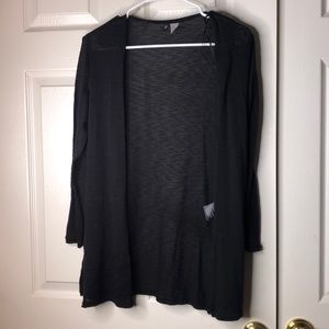 Black thin cardigan